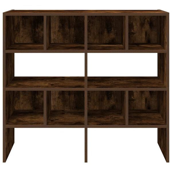 vidaXL Schuhregale 2 Stk. Stapelbar R&auml;uchereiche 89,5x30x40 cm