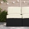 vidaXL Palettenkissenset 2 pcs Creme Oxford-Stoff