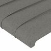 vidaXL Bettgestell ohne Matratze Dunkelgrau 160x200 cm Stoff