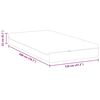 vidaXL Matratze Wei&szlig; und Grau 120 x 200 cm Jacquard-Stoff