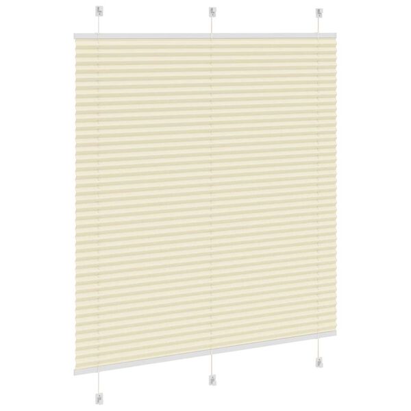 vidaXL Plissee Creme 120x150 cm Stoffbreite 119,4 cm Polyester