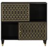 vidaXL Beistellschrank 80x33x75 cm Massivholz Mango