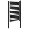 vidaXL Gartentor Abschlie&szlig;bar Schwarz 100x150 cm Aluminium