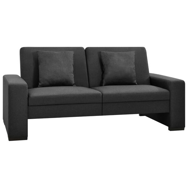 vidaXL Schlafsofa Dunkelgrau Stoff
