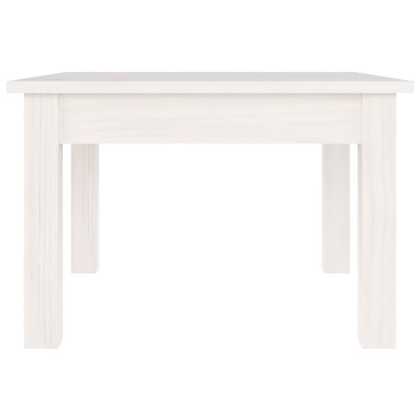 vidaXL Couchtisch Wei&szlig; 45x45x30 cm Massivholz Kiefer