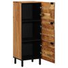vidaXL Highboard mit Regal Natur 40 x 33,5 x 110 cm Massivholz Akazie