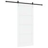 vidaXL Schiebet&uuml;r Wei&szlig; 93 x 211 cm Massives Kiefernholz