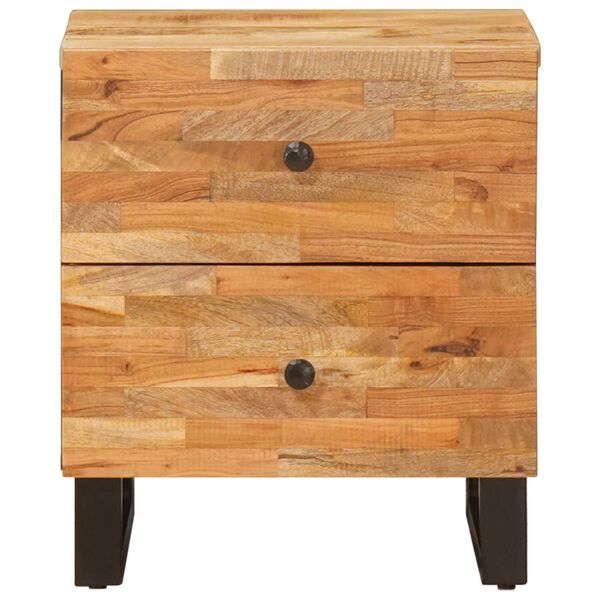 vidaXL Nachttisch Braun 40 x 33 x 46 cm Massivholz Mango