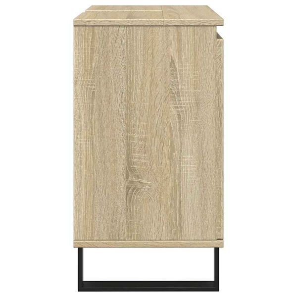 vidaXL Badschrank Sonoma-Eiche 58x33x60 cm Holzwerkstoff