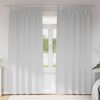 vidaXL Verdunkelungs-Vorh&auml;nge mit Ringen 2 pcs Helles Grau