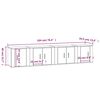 vidaXL 4-tlg. TV-Schrank-Set Wei&szlig; Holzwerkstoff