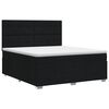 vidaXL Boxspringbett mit Matratze Schwarz 140 x 190 cm Stoff