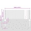 vidaXL Zaun mit Pfosten Grau 0,4 x 100 m Stahl und PVC