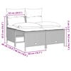 vidaXL 5-tlg. Garten-Sofagarnitur mit Kissen Grau Poly Rattan
