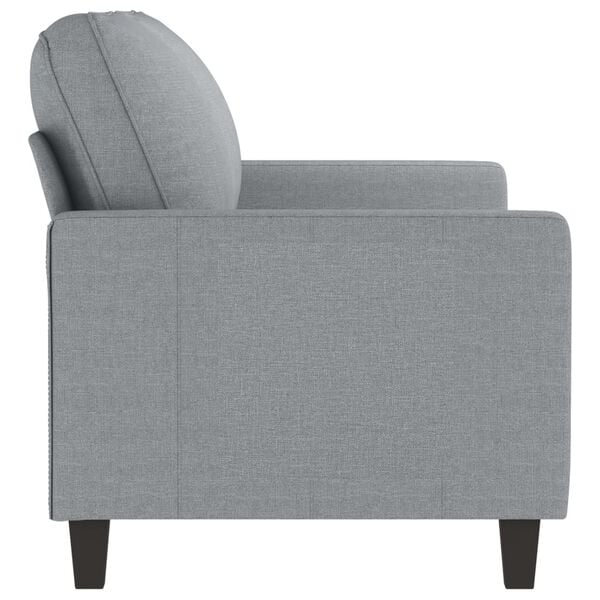 vidaXL 2-Sitzer-Sofa Hellgrau 140 cm Stoff