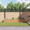 vidaXL Garten-Hochbeet 320x40x45 cm Verzinkter Stahl Silber