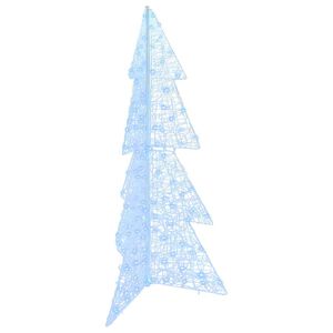 vidaXL Weihnachtsbaum mit 160 LEDs Kaltweiß 150 cm Acryl