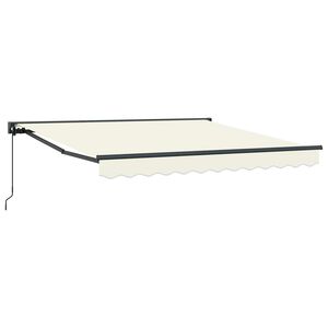 vidaXL Markisenrahmen Creme 300 x 250 cm Polyester mit PU-Beschichtung