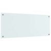 vidaXL K&uuml;chenr&uuml;ckwand Wei&szlig; 100 x 40 cm Geh&auml;rtetes Glas