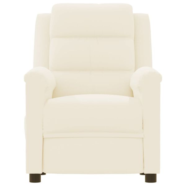 vidaXL Massagesessel Creme Kunstleder