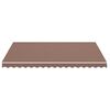 vidaXL Markisenbespannung Braun 4x3 m