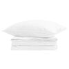 vidaXL 2-in-1 Bettdecke mit Kissen 2 pcs Wei&szlig; Daunenfeder