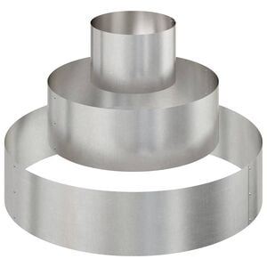 vidaXL Garten-Pflanzgef&auml;&szlig; Silber 90 x 90 x 20 cm Edelstahl