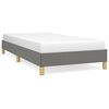 vidaXL Bettgestell ohne Matratze Dunkelgrau 90x190 cm Stoff
