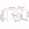 vidaXL Sideboard Schwarz Eichen-Optik 100 x 36 x 60 cm Holzwerkstoff