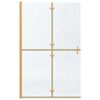 vidaXL Walk-in Duschwand Gold 120 x 6,5 x 190 cm Energiesparendes Glas