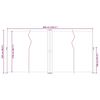 vidaXL Seitenmarkise Ausziehbar Creme 200x600 cm