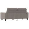 vidaXL 2-Sitzer-Sofa Taupe 140 cm Stoff