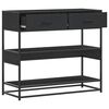 vidaXL Konsolentisch Schwarz 90x35x80 cm Holzwerkstoff