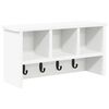 vidaXL Wandmontierter nachttisch Wandhalterung Wei&szlig; 50 x 16 x 26 cm