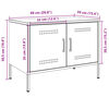 vidaXL TV-Schr&auml;nke 2 Stk. Senfgelb 68x39x50,5 cm Stahl