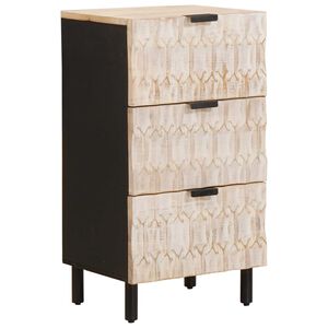 vidaXL Sideboard Wei&szlig;e gewaschene Oberfl&auml;che 40 x 33 x 75 cm