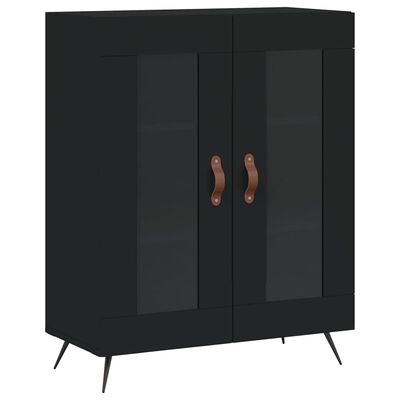 vidaXL Sideboard Schwarz 69,5x34x90 cm Holzwerkstoff