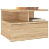 vidaXL H&auml;ngender Nachttisch Sonoma-Eiche 40x31x27 cm Holzwerkstoff