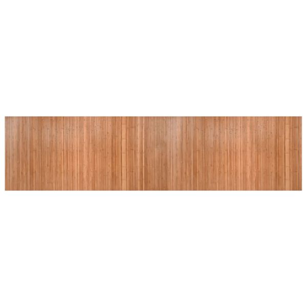 vidaXL Teppich Rechteckig Natur 100x400 cm Bambus