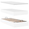 vidaXL Ottoman-Bett mit Matratze Wei&szlig; 100x200 cm Kunstleder