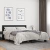 vidaXL Bettgestell Schwarz 160x200 cm Holzwerkstoff und Metall
