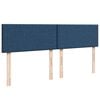 vidaXL Boxspringbett mit Matratze Blau 180x200 cm Stoff