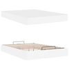 vidaXL Bettgestell mit Matratze mit Matratze 2 pcs Wei&szlig; PVC