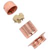 vidaXL Lampenfassungen 2 Stk. Rosegold E27