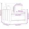 vidaXL Sessel Dunkelgrau 60 cm Stoff