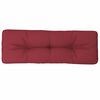 vidaXL Palettenkissen Weinrot 120x40x12 cm Stoff