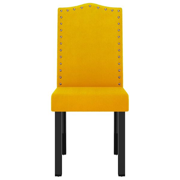 vidaXL Esszimmerst&uuml;hle 6 Stk. Gelb Samt