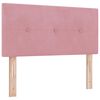 vidaXL Boxspringbett mit Matratze Rosa 200 x 80 cm Polyester