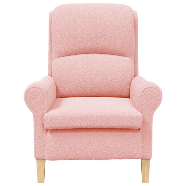 vidaXL Sessel Rosa 76 x 94 x 102 cm Weiches Sherpa-Gewebe