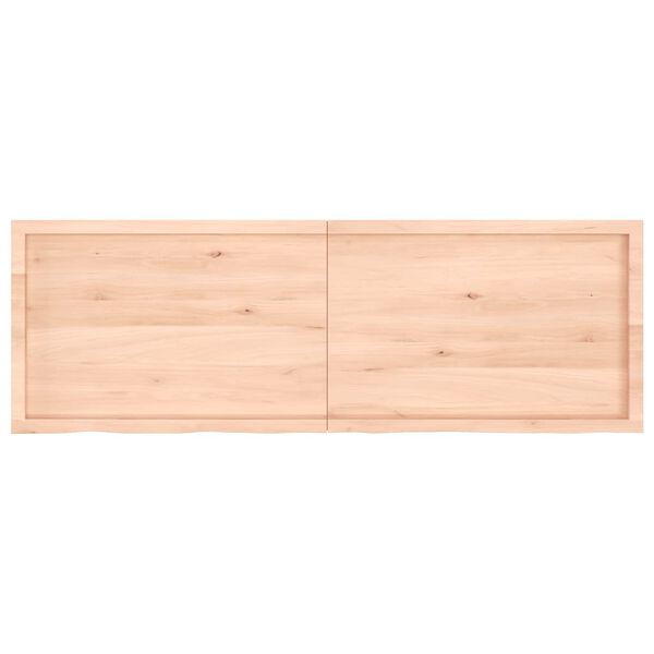 vidaXL Tischplatte 180x60x(2-6) cm Massivholz Eiche Unbehandelt